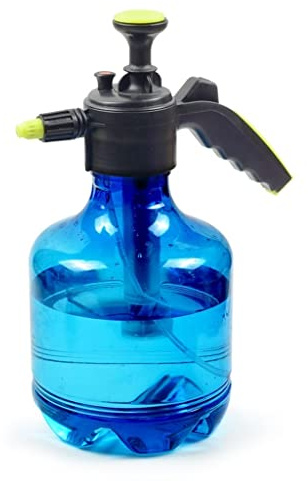 Annaffiatoio Pompa da Giardino Spruzzatore Annaffiatoio Portatile a Pressione Spray Bottiglia Trasparente con Ugello Regolabile for Piante,3L(Blue)