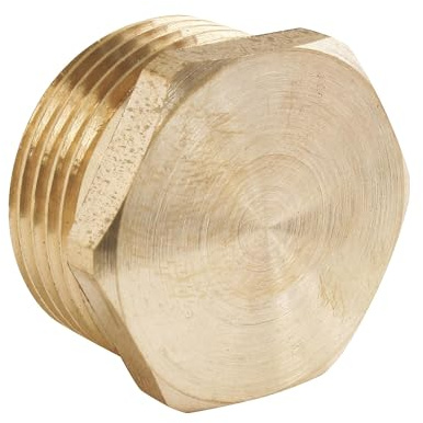 SOMATHERM FOR YOU, Bouchon laiton Mâle 20/27 brut pour raccords plomberie - Idéal pour réseaux d'eau sanitaire et chauffage - Étanchéité avec joint plat - Installation facile