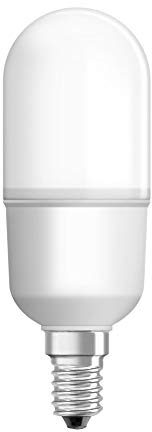 OSRAM LED Lampe mit E14 Sockel, Warmweiss (2700K), Stabform, 10W, Ersatz für 75W-Glühbirne, matt, LED STAR STICK, Warmweiß