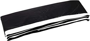 VirtuFit Inground Trampolin Schutzrand - Schwarz/Weiß - 244 x 366 cm - 25 mm dick