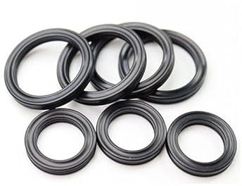 Anneau en X, joint d'étanchéité à quatre lèvres, caoutchouc nitrile, élastique, pour vérins hydrauliques, pistons, tiges de piston.