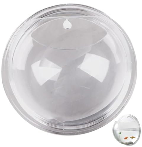 minkissy Wandmontierter -fischtank Und Pflanzenkübel Transparentes Design Für Büro Und Cafés Platzsparend Und