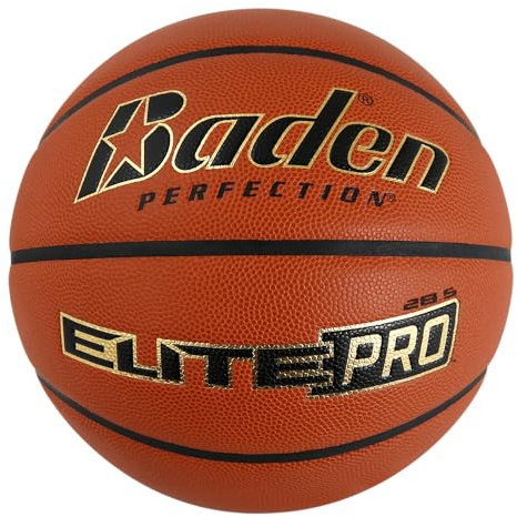 Baden Elite Pro NFHS Basketball Indoor Spielball mit Mikrofaser-Material - offizieller High-School-Basketball