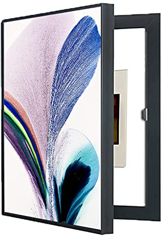 Sicherungskasten Abdeckung Schrank, Schalttafel-Abdeckung, Schaltkasten-Abdeckung, Stromzähler, Zähler, Dekoration, Abdeckung, Verstecken von Gemälden, geeignet for Wohnzimmer, Schlafzimmer, Büro, Wei