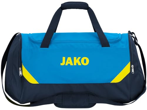JAKO Unisex Sporttasche Iconic, JAKO blau/Marine/Neongelb, L