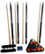 Billard Komplett Set - 4 Queues, 1 Satz Kugeln, Triangel, Kreide + Wandhalterung