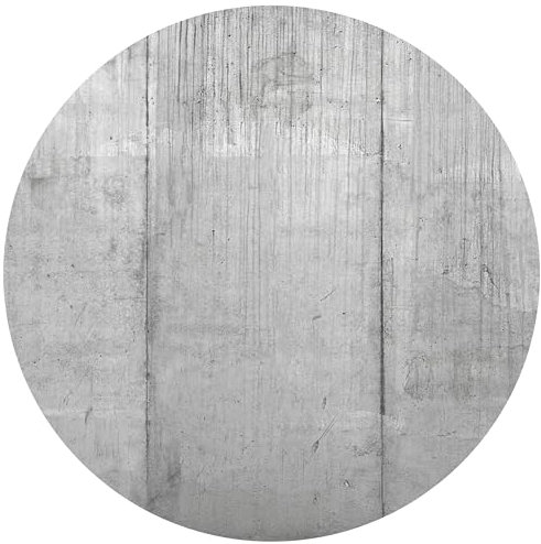 wandmotiv24 Runde Fototapete graue Betonwand, selbstklebende Strukturtapete 260g - Mittel - (100x100cm) M0012