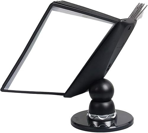 GeOinQL Referenz-Display-Dokumentenhalter, Drehbarer Aktenhalter, Präsentationsständer for den Schreibtisch oder die Wandmontage mit einstellbarer Neigung (ABS+PP+PVC)