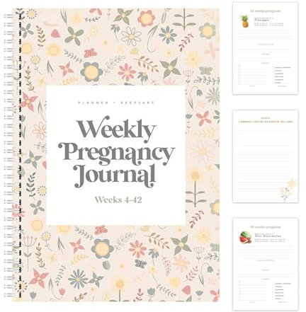 Mein Schwangerschaftstagebuch, Mutterschaftstagebuch - Wöchentlicher Schwangerschaftsorganisator | Schwangerschafts-Tagebuch, Erinnerungsbuch, Kalender für werdende Mütter, Schwangerschafts-Wochen-Mon