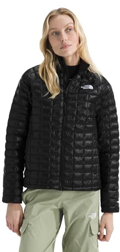 The North Face Women's ThermoBall Insulated Jacket (Standard & Plus Size) - Wind & Water Resistant, Secure Zip Pockets, TNF Black, Medium