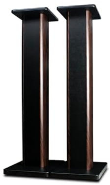 Paire de supports d'enceintes en bois pour home cinéma HiFi et haut-parleurs satellites 90 cm