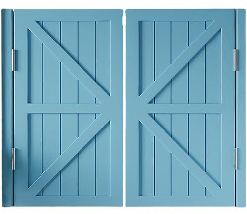 Rustikale Massivholz-Schaukeltüren für Innenbereich, Küche, Restaurant und Bar, Cowboy-Zaun, Western-Stil, Lamellenzaun-Tor (A B 70 cm x H 90 cm)