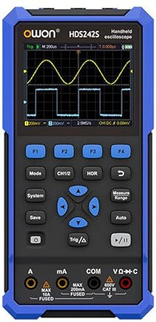 KMGUZRRWD Oscilloscope Portable 3 en 1 HDS242S, multimètre, générateur de Forme d'onde, 2 canaux, Bande passante 40MHz, portée numérique(Us)