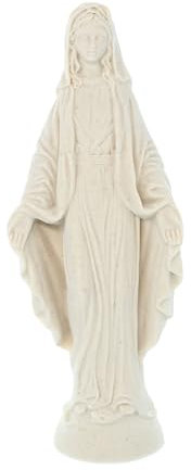 Palais du Rosaire Statua della Vergine Miracolosa per esterni Ton Pierre 22cm in resina - Statua Vergine Miracolosa - Culto Cristiano in Resina