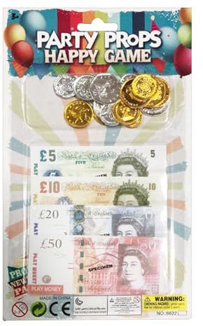 Dranng Faux Argent, Billets, Accessoire Jeu de Rôle Enfant pour École Anniversaire Voyage Décoration Maison