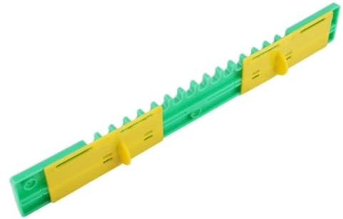 jojofuny Lot de 2 Bloque-Entrées de Ruche en Plastique Vert-Jaune Barrière Anti-Évasion pour Abeilles Accessoire Apicole Solide Outil Pratique pour Apiculteur Ventilation Ruche
