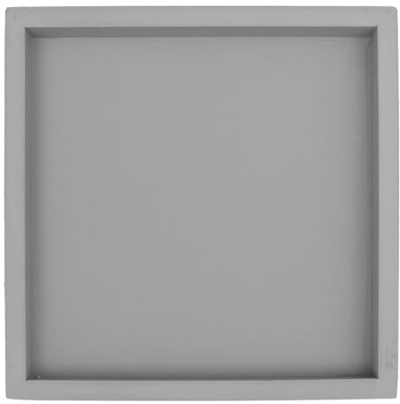 DOITOOL Verdickter Blumentopfuntersetzer aus Kunststoff Quadratische Pflanzunterlage 20X20cm Auslaufsicher rutschfest für Balkon und Innenbereich