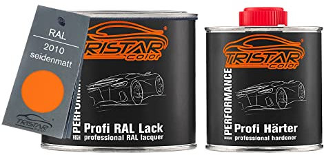TRISTARcolor RAL 2010 Signalorange seidenmatt 2K Autolack 0,75 Liter / 750 ml Dose inkl. Härter