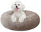 Nisrada Hundebett für kleine, mittelgroße und große Hunde, 50cm, waschbar, rund, gemütlich, weich, Haustierbett für Welpen und Kätzchen, mit Rutschfester Unterseite