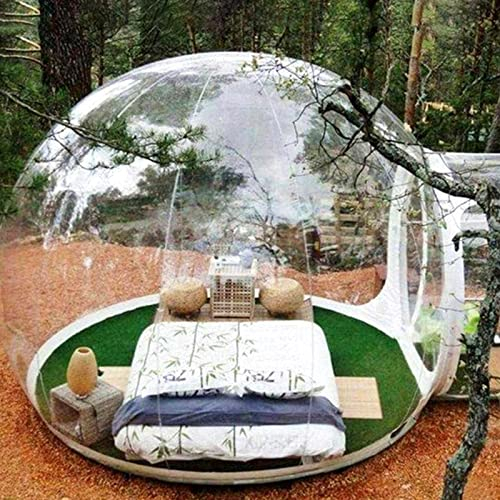Uppblåsbart bubbeltält, Transparent Bubble House Dome Luxury Gazebo campingtält, 3-5 personers tält Regntätt inomhus utomhuscamping stjärntält, 4M
