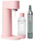 Mysoda Woody – Machine à eau pétillante en composite de bois, avec bouteille PET Quick-Lock sans BPA et cylindre CO2 – Rose