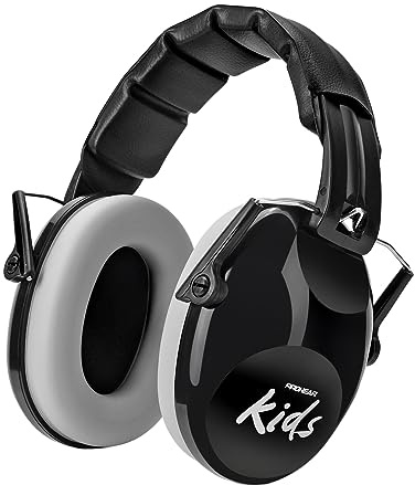 PROHEAR Kids Ear Defenders Children Noise Reduction Headphones CE Certified SNR 28dB Hearing Protection for Autism, Adjustable Earmuffs for Toddlers to Teen Ages 3-16, Fireworks Concert, Black