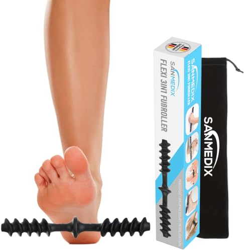 Flexi Fußroller 3in1 Fußmassageroller das Original - Mobilisation, Fußtrigger & Faszien Massage in einem für den Fuß - Entspannung & Linderung bei Plantarfasziitis, Fersensporn & Hallux Valgus uvm.