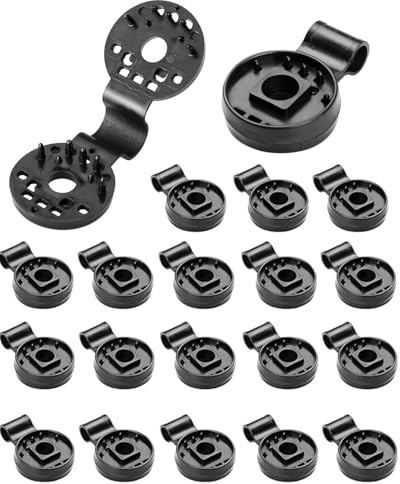 AORHOFJ 20 pezzi Clip per reti ombreggianti con occhielli, clip in plastica per tessuti protettivi, clip per il fissaggio di reti ombreggianti,clip per teloni per il fissaggio di corde