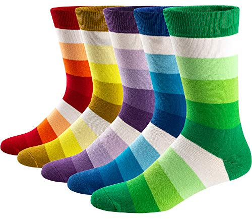 Ueither Chaussettes Fantaisie Homme Coton Peigné Confortable et Respirante Socks Socquettes
