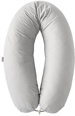 sei Design XXL Stillkissen 190x30 ergonomisch, Schwangerschaftskissen Seitenschläferkissen Komfortkissen Erwachsene, Abnehmbarer Stillkissen-Bezug aus Baumwolle, Pregnancy Pillow