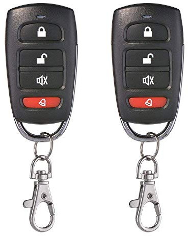 ZXX Universal 2pcs Garage Door Gate Cloning Remote Control Key Fob 433MHZ