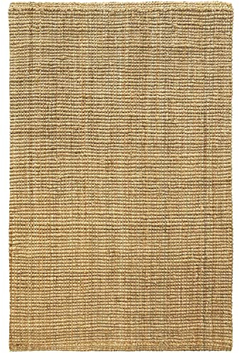 casa pura Natural Jute Rug Modern Living Room Rug Jute Rug Natural Fibre Eco-Friendly Woven Rug for Kitchen, Hallway, Bedroom, Natural-60 x 90 cm