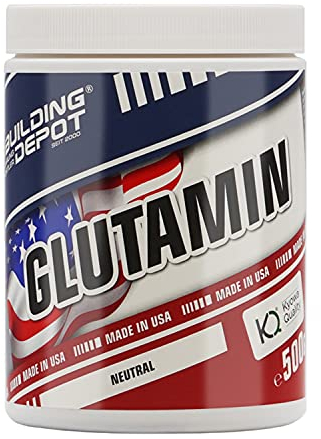 Bodybuilding Depot® - USA Glutamin Pulver 500g, Ohne Zusatzstoffe, 100% Reines L-Glutamin, Neutraler Geschmack