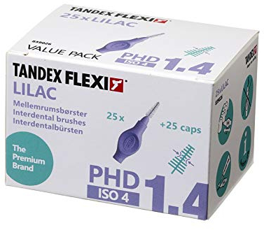 Tandex Flexi 25 Interdentalbürsten, 1,4 mm, Flieder, 1 Stück