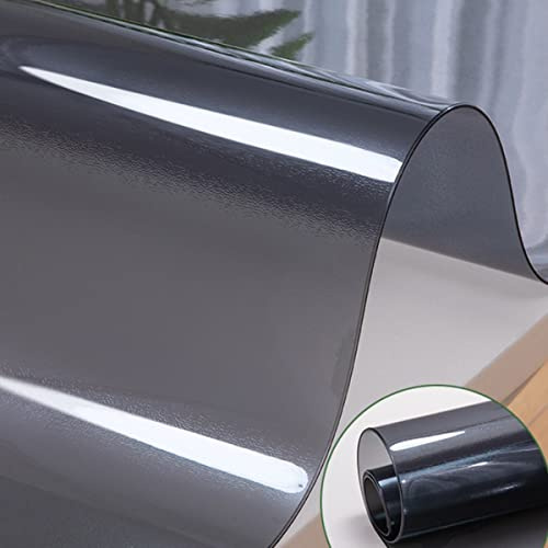 Tischschutz Schwarz 100x200 cm - 1,5 mm Dicke, Einfach zu Reinigen und Wasserdicht, Schwarz Tischdecke, Tischschoner