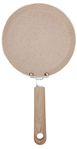 Poêle à Crêpes Antiadhésive, Poêle à Frire, Poêle à Crêpes, Poêle Plate, Plaque Chauffante Ronde Comal Pour Crêpière Tortillas, Compatible Avec Toutes les Cuisinières(18cm)