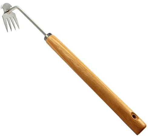 Xafrstyu Unkrautjäter, Gartenarbeit Unkrautstecher, Unkraut Entferner Gerät, Unkrautentferner Mit Stiel, Fugenkratzer Mit Stiel, Garden Harke (Stil 3)