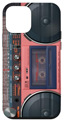 Hülle für iPhone 12 mini Boombox Throwback Retro Musik 80er & 90er Koralle Ghettoblaster