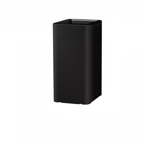 Cubo Basura Cubo de Basura for el hogar, Papelera Sanitaria sin Tapa, Alto, Comercial, for Sala de Estar, Cocina, baño, Color Alto Papeleras(Negro,15L)