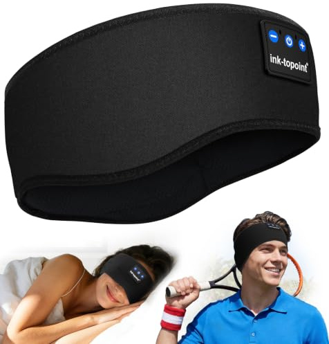 Schlafkopfhörer Bluetooth,Schlaf Kopfhörer Stirnband Für seitenschläfer | Ultradünne HD Stereo Lautsprecher & 16H Akku.Perfekt Für Sport, Reisen, Meditation & Entspannen.Geschenk Für Männer & Frauen