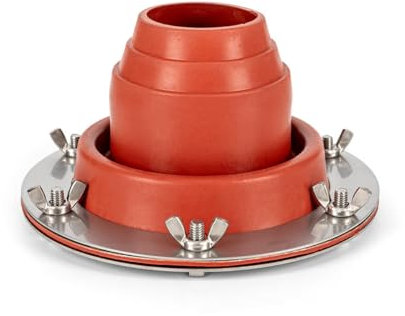 ACESOME Tent Flashing Kit, Heat Resistant Tent stove Jack Kit, with Silicone Pipe Resistant +Stainless Steel Base, Tent Chimney Anti-scalding Cover, Camping Accessories for Wood Burner Traveller Stove