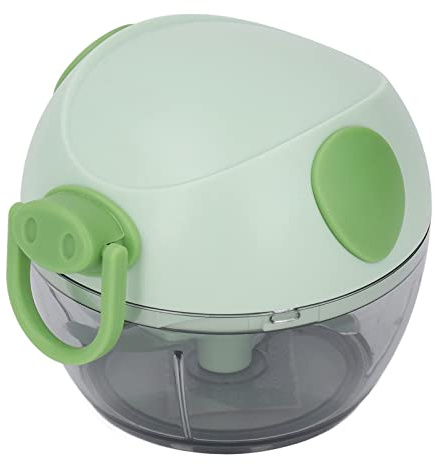 Tritatutto Manuale, Tritaaglio Aglio Mini Tirare A Mano La Corda Tritatutto Aglio Tritatutto Manuale Multifunzionale Tritatutto Verdure per Ristorante Domestico (GREEN)