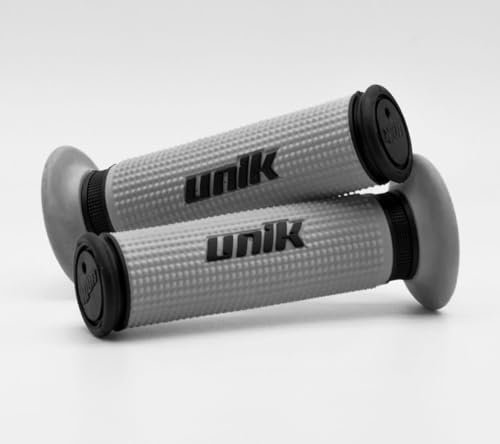 Puños Moto/Scooter para Manillar Goma Doble Densidad Antideslizantes Resistentes Colores Variados Fácil Instalación, Universall. - Unidad, Negro/Gris