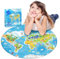 Jigsaw Puzzles for Kids Boys Girls Age 3-8 Years Old World Map Jigsaw Puzzles Educational Toy Geographical Knowledge Learning Boys Girls Jiasaw for Children