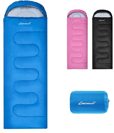 Clostnature Saco de Dormir Adulto Ligero y Compacto - Saco Dormir Ultraligero 3 Estaciones para Camping, Portátil, Senderismo y Mochilero, Excursiones - Cálido y Espacioso para Hombre, Mujer, Deportes