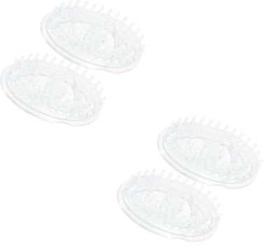 BESTYASH 2 Sätze Shampoo-bürste Kopfhautbürste Schuppen Kopfhautpeeling Schrubben Shampoo Kopfhautmassagegerät Kopfmassagegerät Kopfhaut Massieren Therapie Tpu 2 Stücke * 2