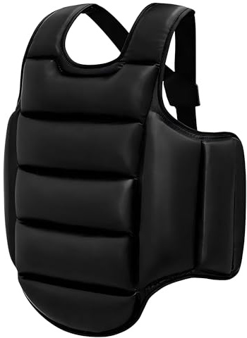 Lengender Plastron de Boxe Protection MMA Taekwondo Karaté Réversible Chest Protector Garde Armour Enfants Gilet Sparring Martiaux