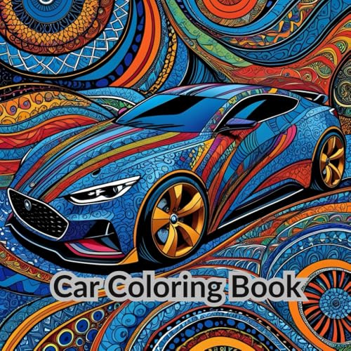 Car Coloring Book: Mandala Car Coloring Book