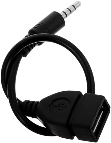 GAROZATION Cavo Adattatore Audio Auto 3,5 Mm a Usb Connettore Maschio Femmina, Convertitore Compatto Per Riproduzione Musicale in Auto, Dispositivo Usb Per Lettore Mp3 e Autoradio