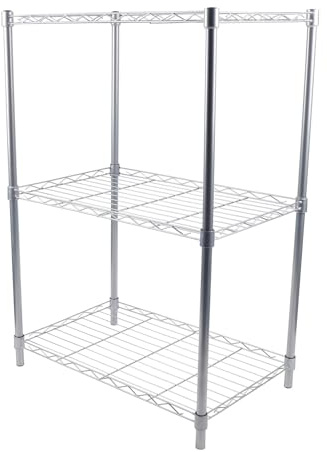 Étagère de cuisine à 3 étages en métal - Étagère de salle de bain - Étagère de cuisine pour micro-ondes, boulangerie, salle de bain - Étagère de rangement pour cuisine, salle de bain, chambre à